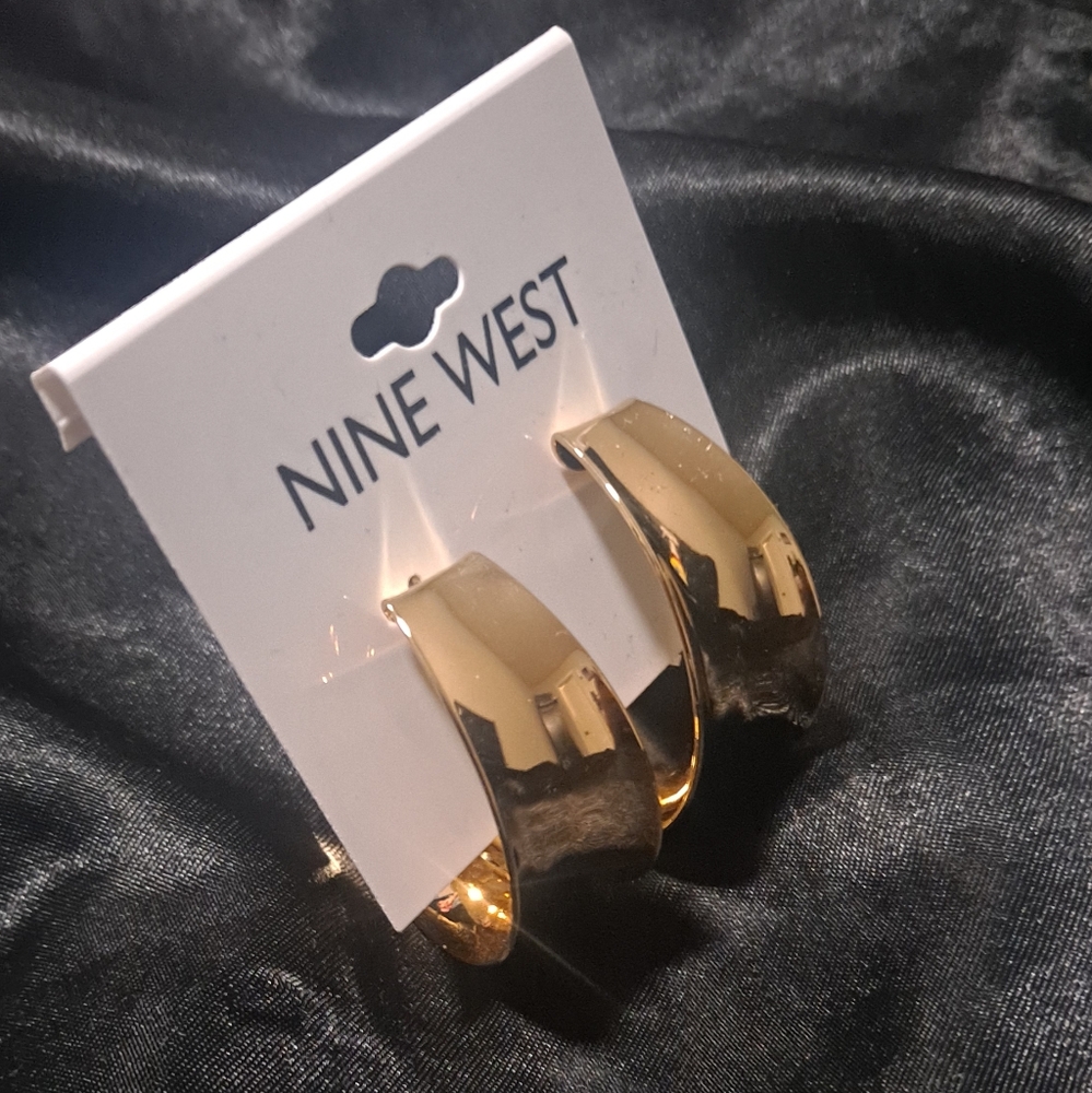 Nine West Gold Hoop Earrings